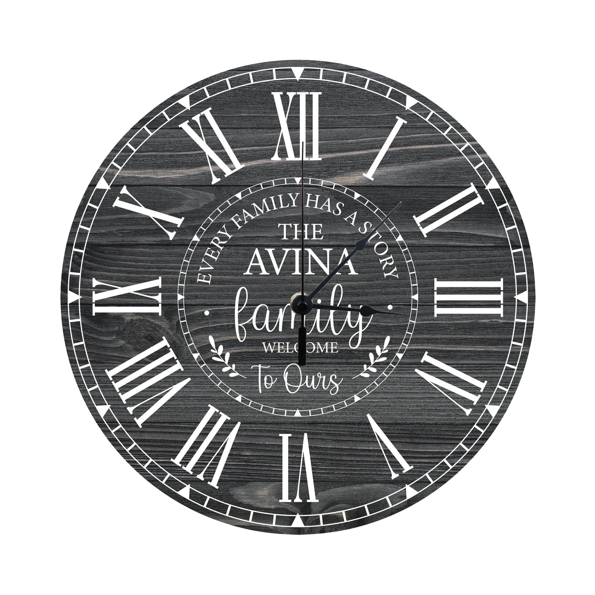 Personalized Inspirational Everyday Home and Family Wall Clock 12 x 12 x 0.125-(Every Family Has) - LifeSong Milestones