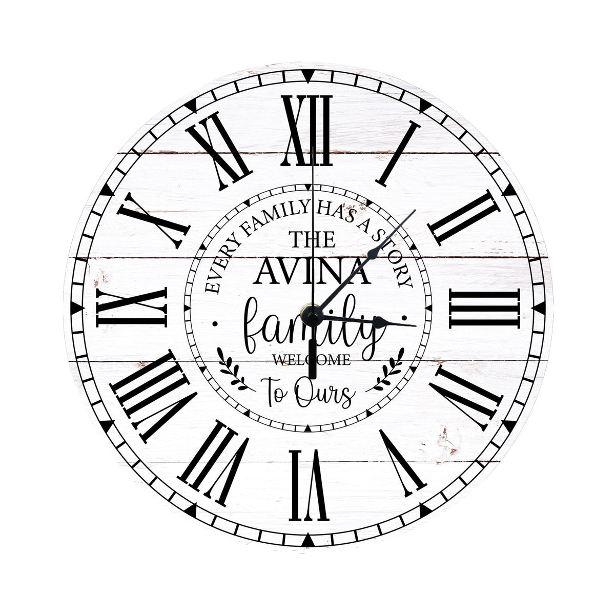 Personalized Inspirational Everyday Home and Family Wall Clock 12 x 12 x 0.125-(Every Family Has) - LifeSong Milestones