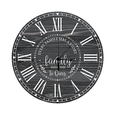 Personalized Inspirational Everyday Home and Family Wall Clock 12 x 12 x 0.125-(Every Family Has) - LifeSong Milestones