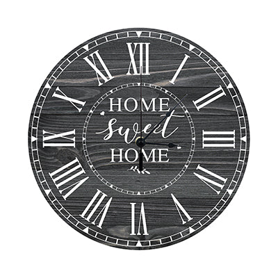 Personalized Inspirational Everyday Home and Family Wall Clock 12 x 12 x 0.125-(Home Sweet Home) - LifeSong Milestones