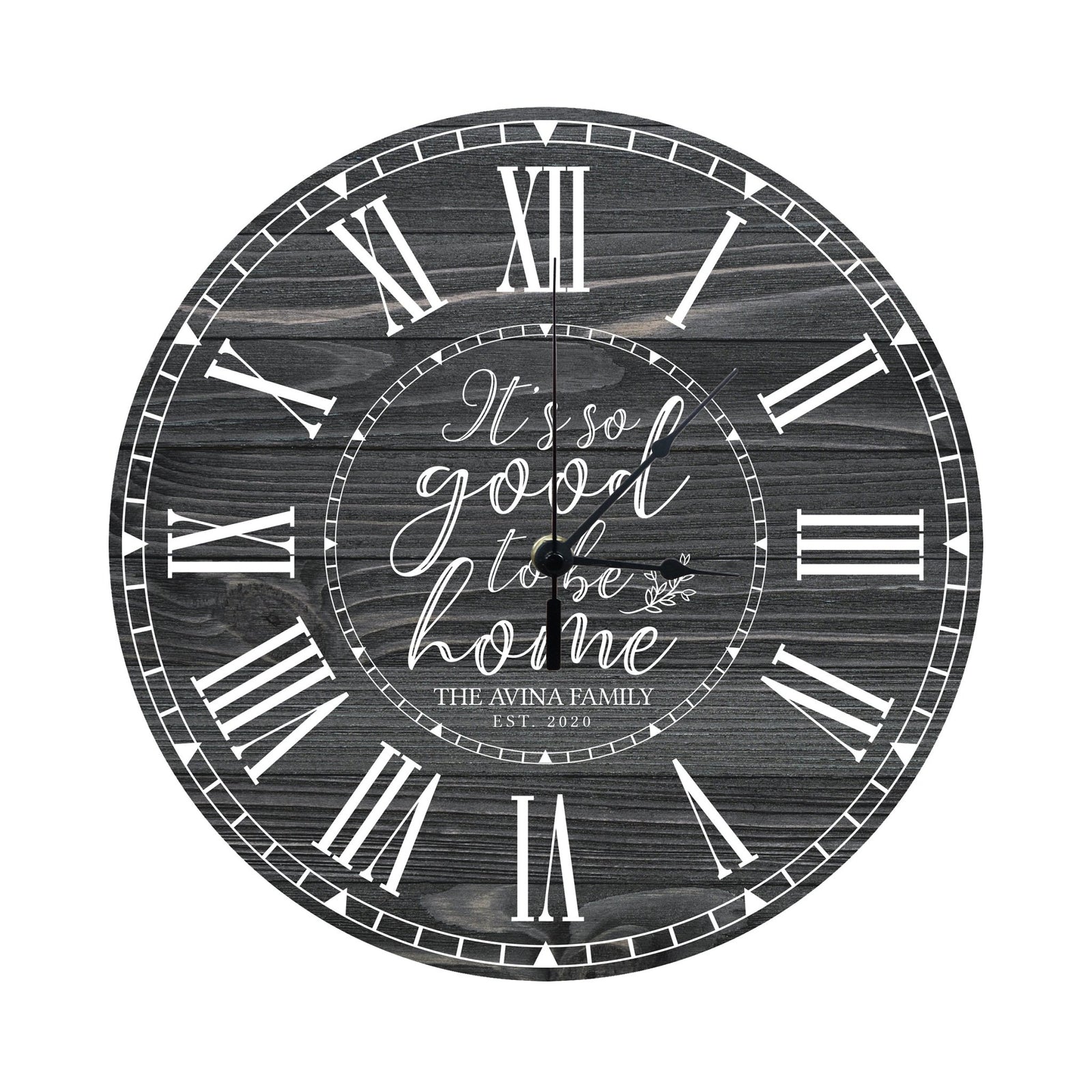 Personalized Inspirational Everyday Home and Family Wall Clock 12 x 12 x 0.125-(It’s so good) - LifeSong Milestones