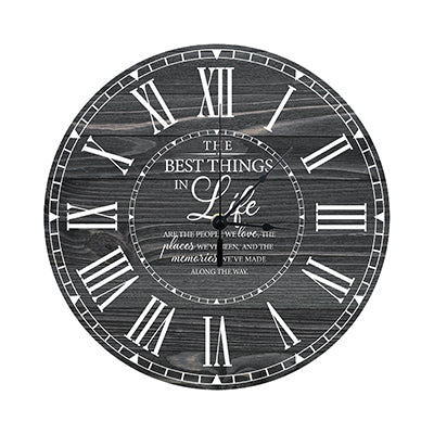 Personalized Inspirational Everyday Home and Family Wall Clock 12 x 12 x 0.125-(The Best Thing) - LifeSong Milestones