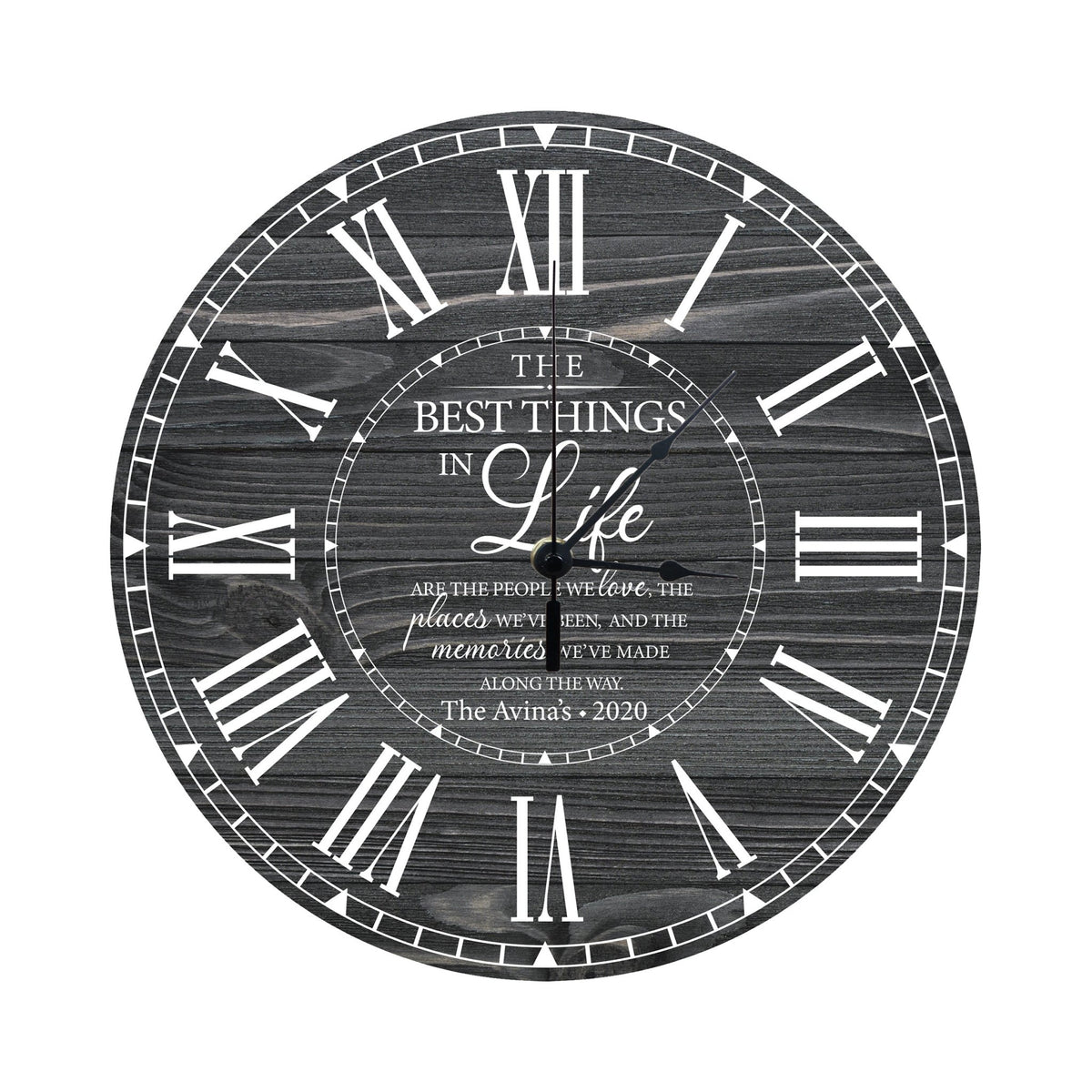 Personalized Inspirational Everyday Home and Family Wall Clock 12 x 12 x 0.125-(The Best Thing) - LifeSong Milestones