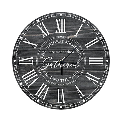 Personalized Inspirational Everyday Home and Family Wall Clock 12 x 12 x 0.125-(The Fondest Memories) - LifeSong Milestones