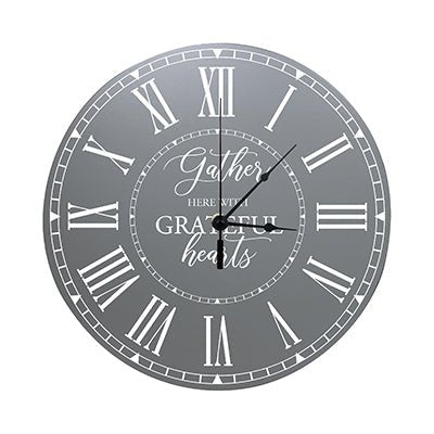 Personalized Inspirational Everyday Home and Family Wall Clock 12 x 12 x 0.75 - (Gather Here) - LifeSong Milestones
