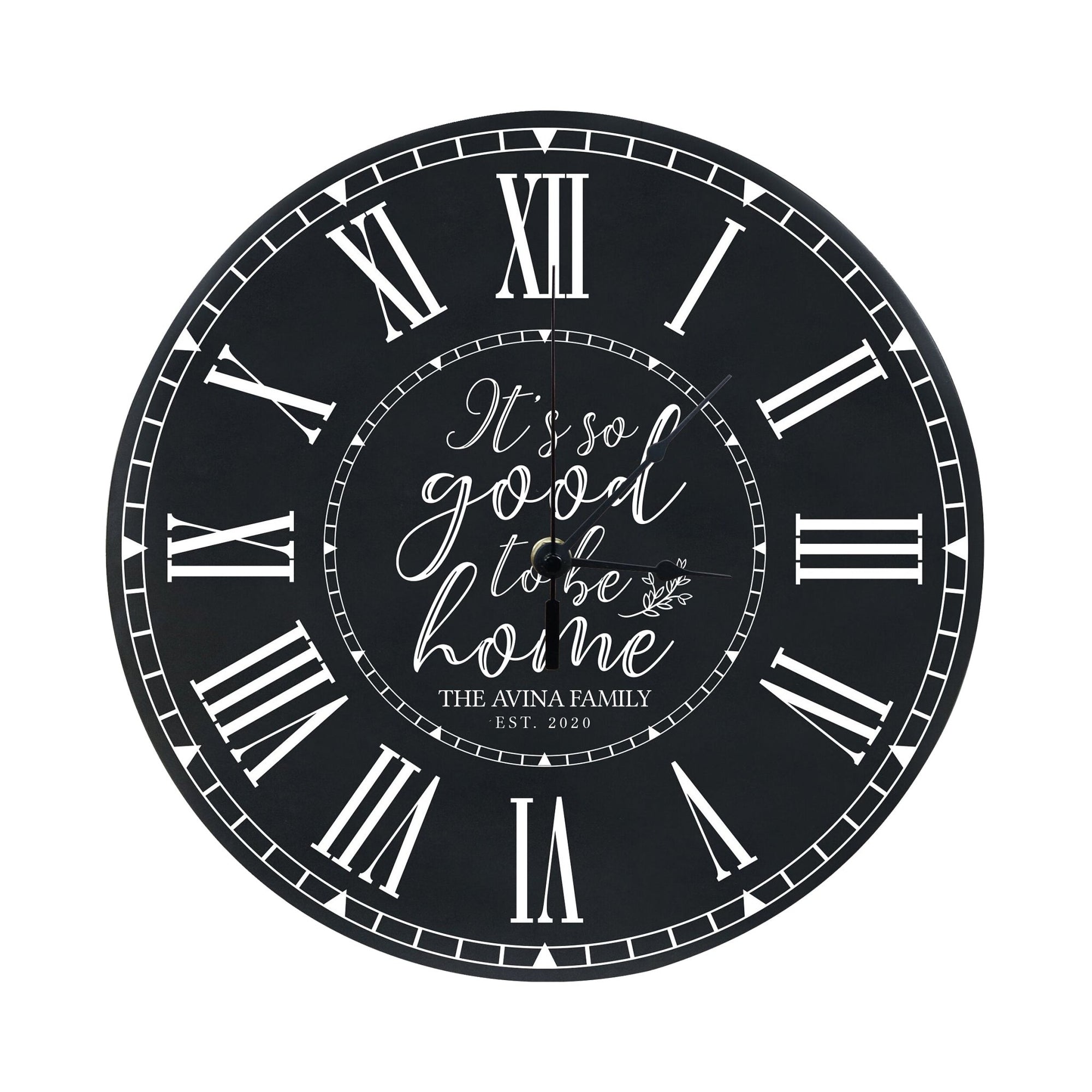 Personalized Inspirational Everyday Home and Family Wall Clock 12 x 12 x 0.75 - (It’s so good) - LifeSong Milestones