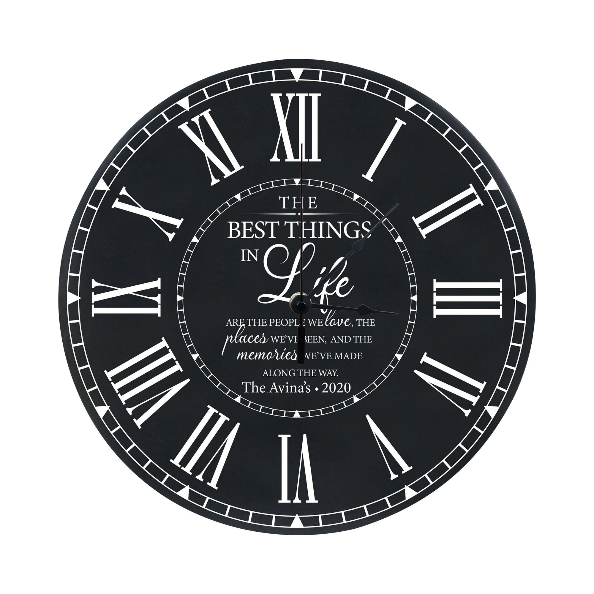 Personalized Inspirational Everyday Home and Family Wall Clock 12 x 12 x 0.75 - (The Best Thing) - LifeSong Milestones