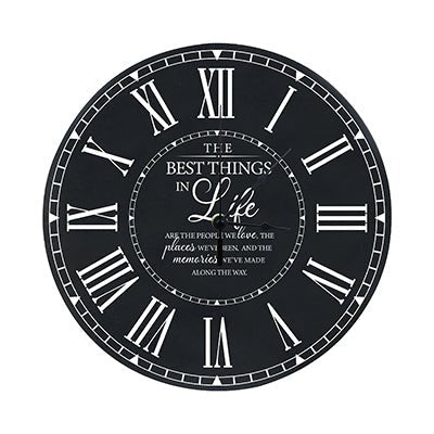 Personalized Inspirational Everyday Home and Family Wall Clock 12 x 12 x 0.75 - (The Best Thing) - LifeSong Milestones