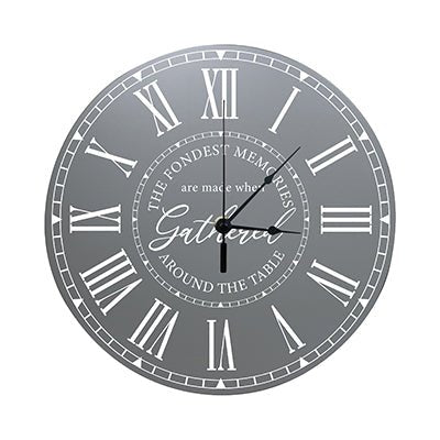 Personalized Inspirational Everyday Home and Family Wall Clock 12 x 12 x 0.75 - (The Fondest Memories) - LifeSong Milestones