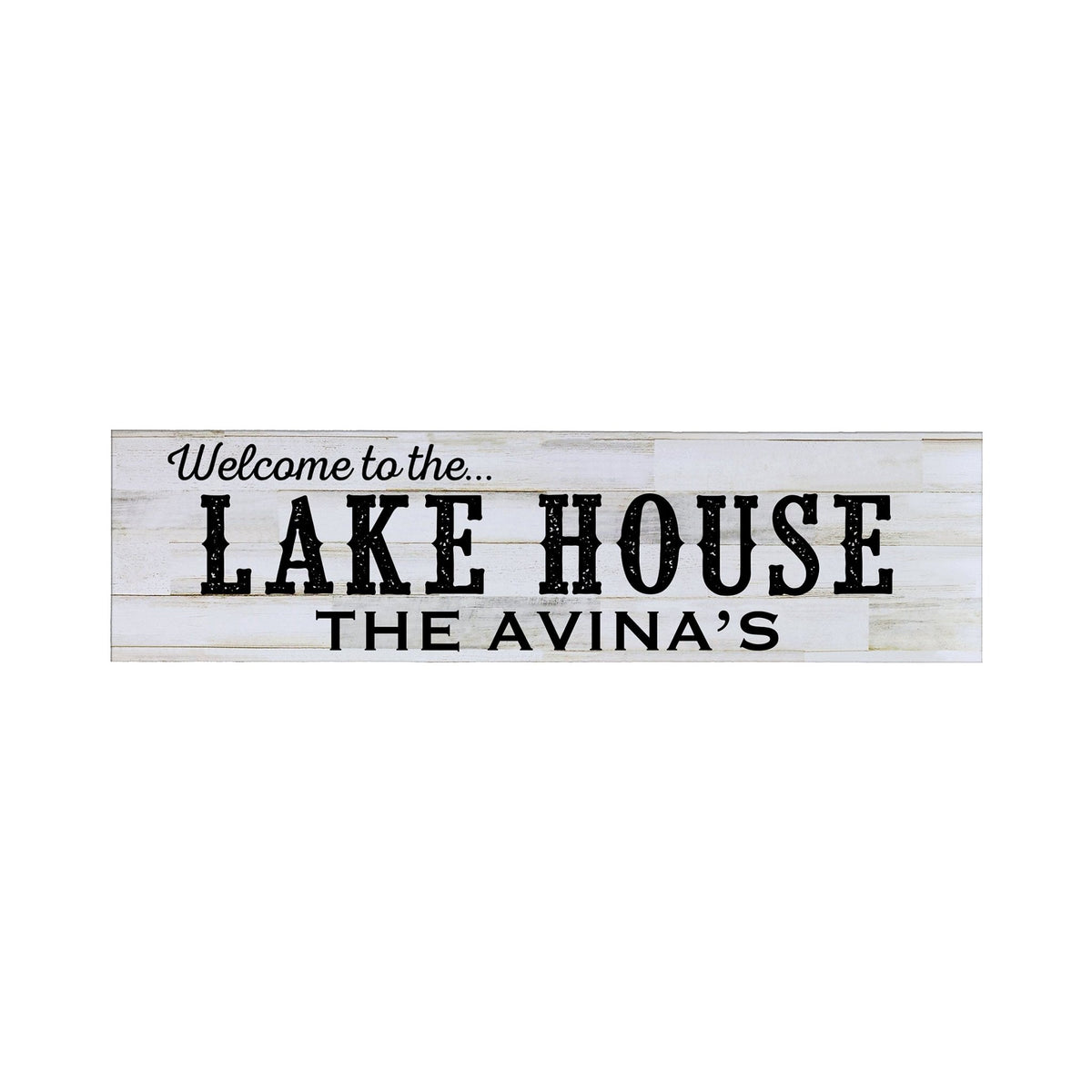 Personalized Inspirational Modern Family Beach House Wooden Wall Plaque 10x40 – Beach House (Slippers) - LifeSong Milestones