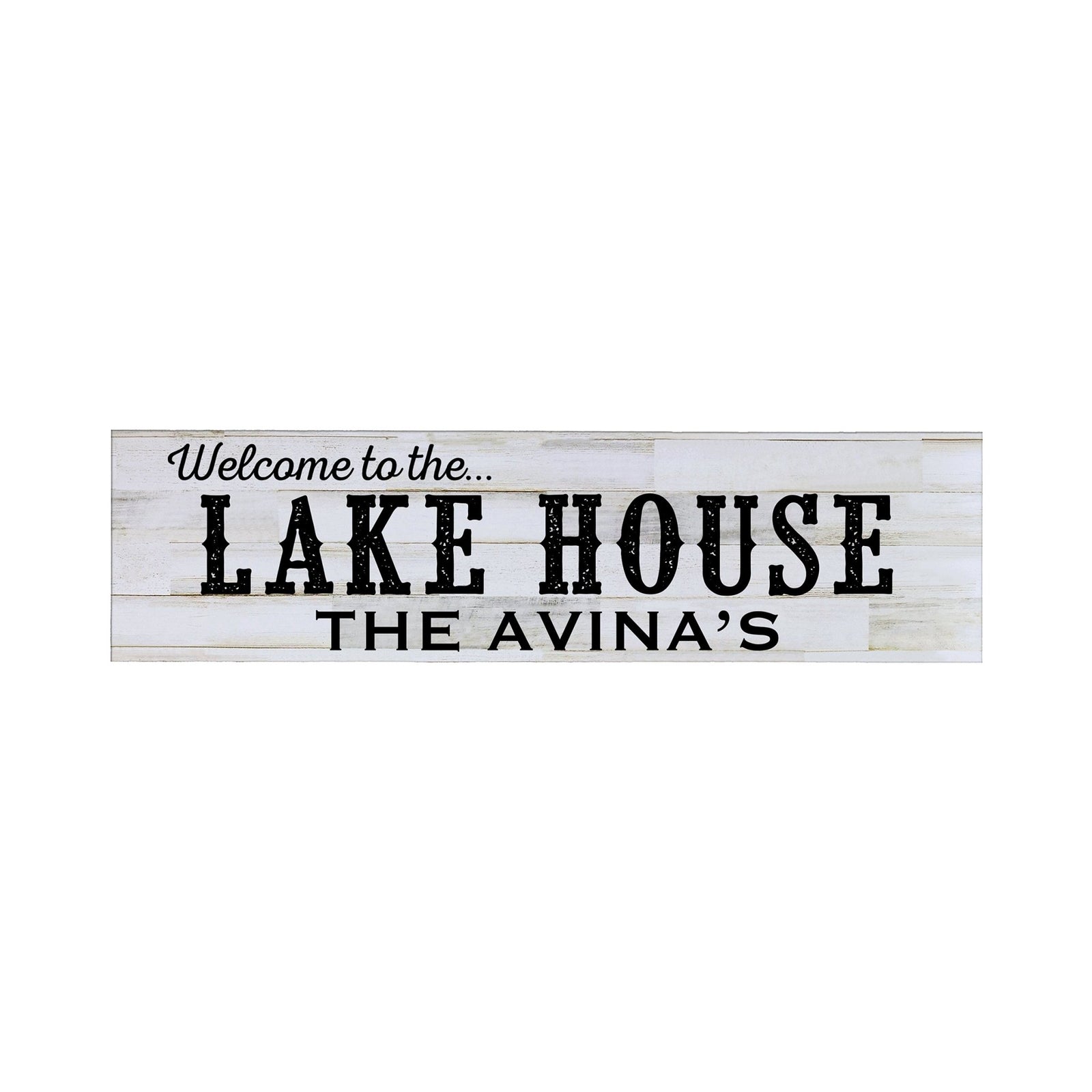 Personalized Inspirational Modern Family Beach House Wooden Wall Plaque 10x40 – Beach House (Slippers) - LifeSong Milestones