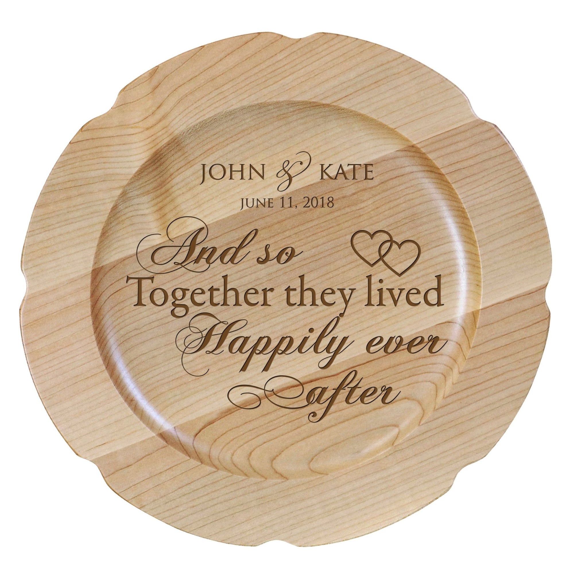 Personalized Inspirational Plates With Quotes - And So They Lived - LifeSong Milestones