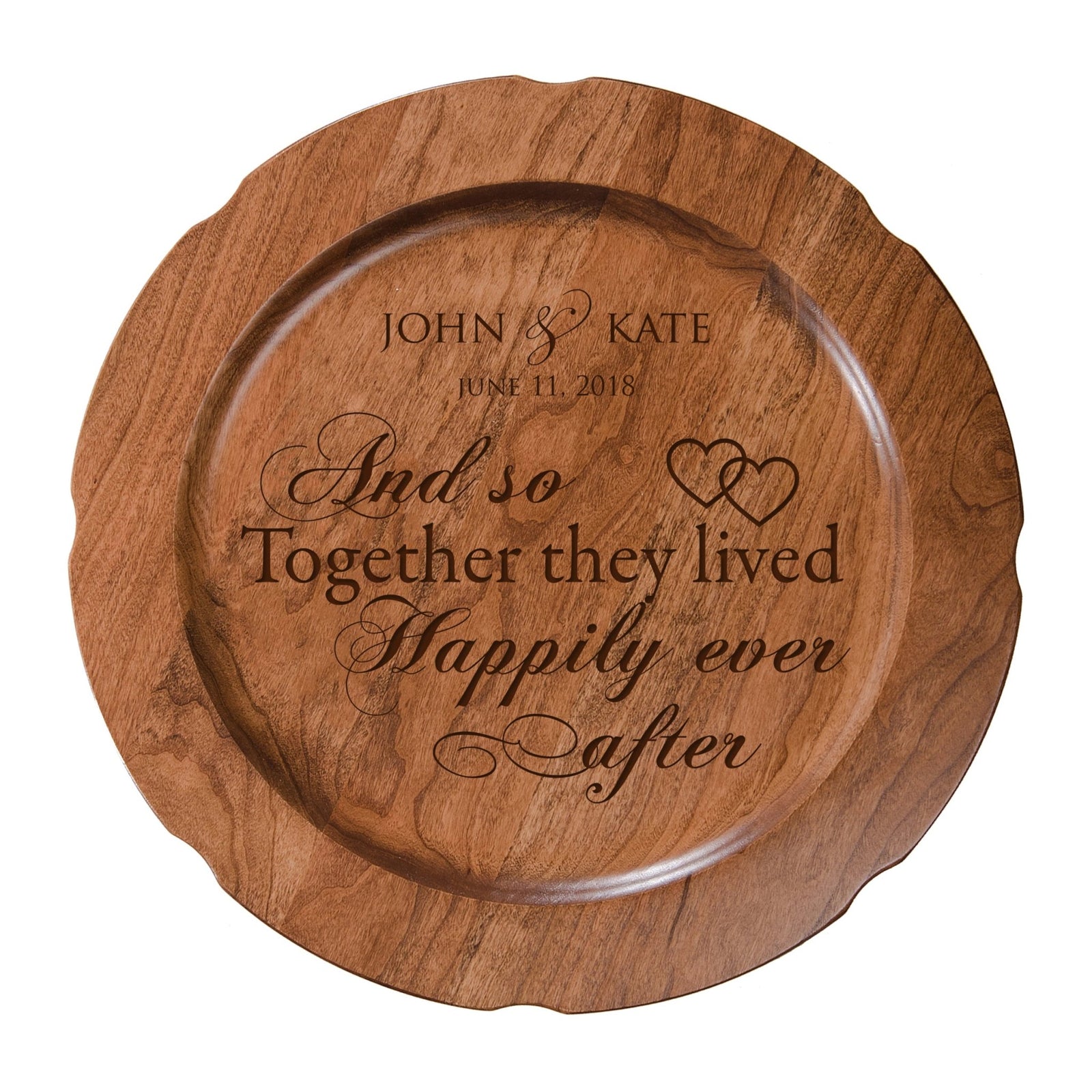 Personalized Inspirational Plates With Quotes - And So They Lived - LifeSong Milestones