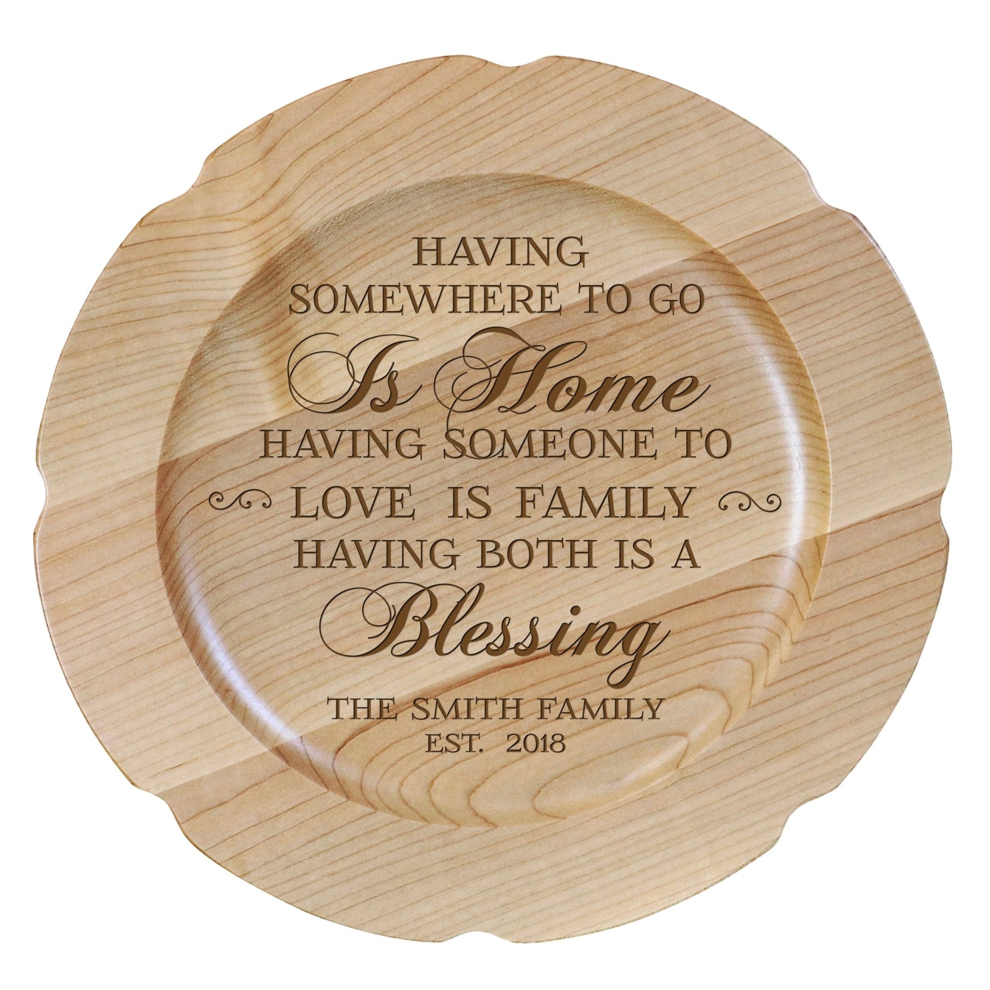 Personalized Inspirational Plates With Quotes - Blessing - LifeSong Milestones