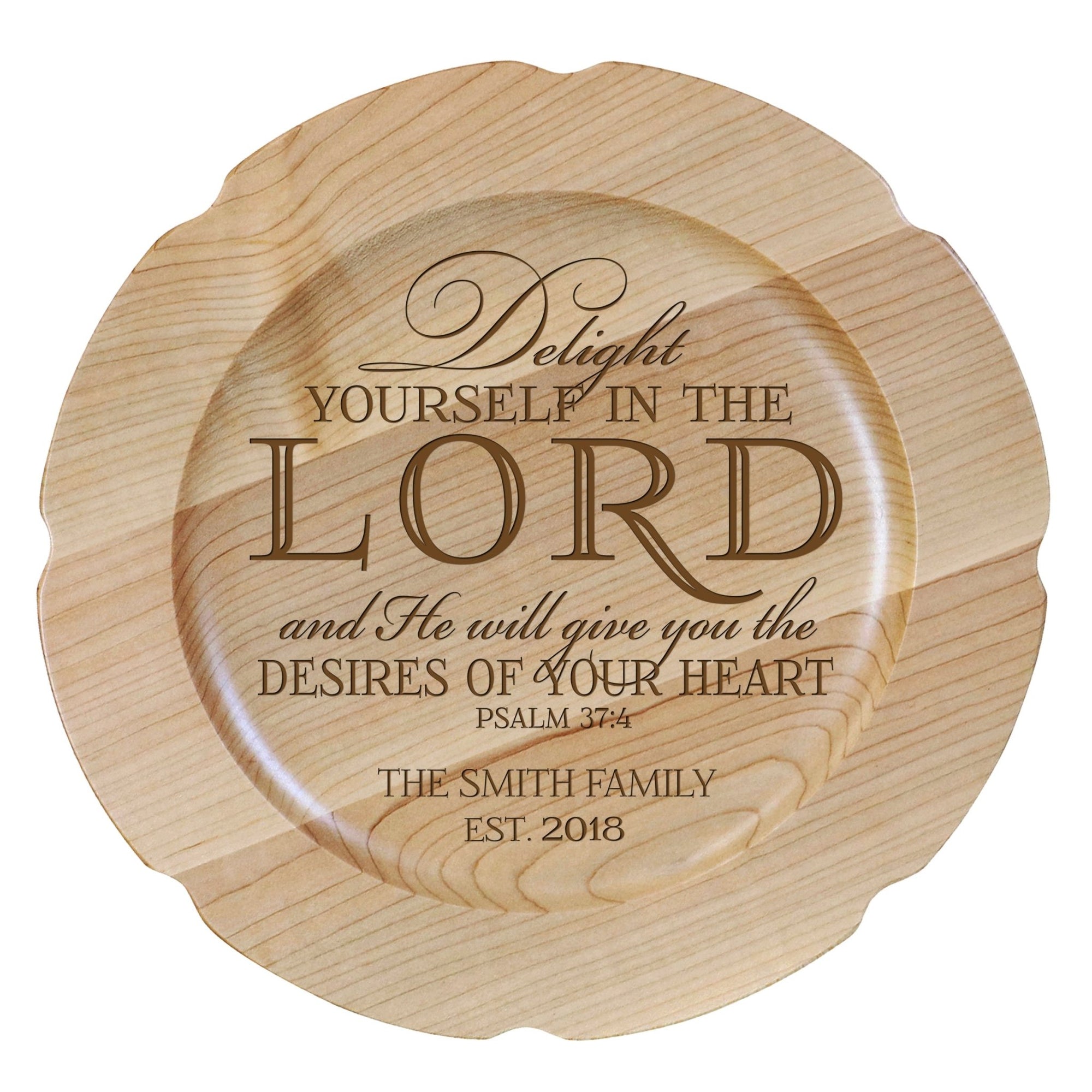 Personalized Inspirational Plates With Quotes - Delight Yourself - LifeSong Milestones