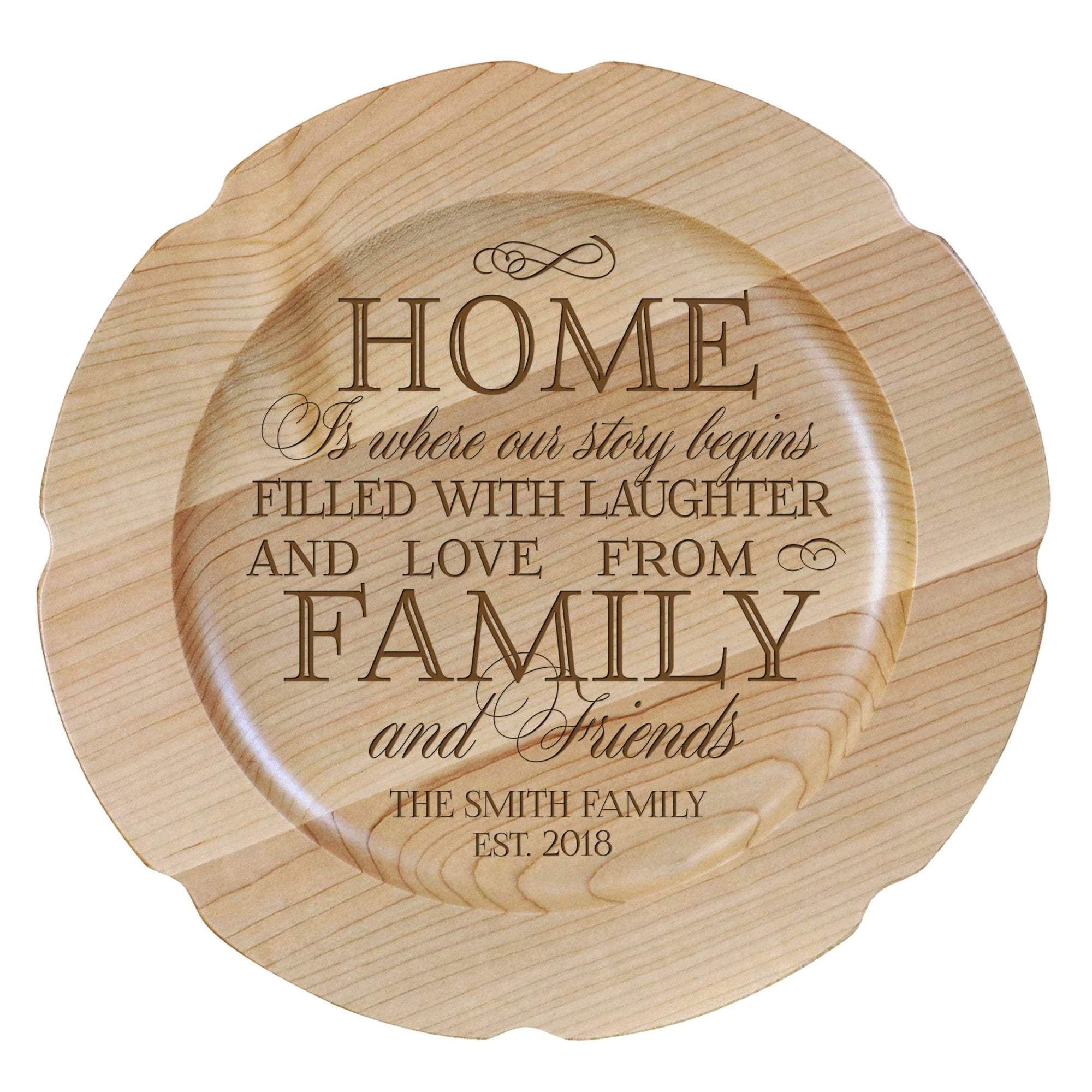 Personalized Inspirational Plates With Quotes - Family and Friends - LifeSong Milestones