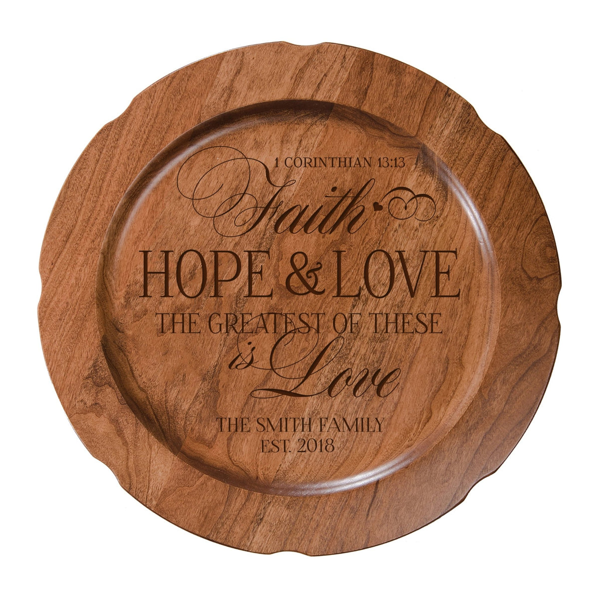 Personalized Inspirational Plates With Quotes - Hope &amp; Love - LifeSong Milestones