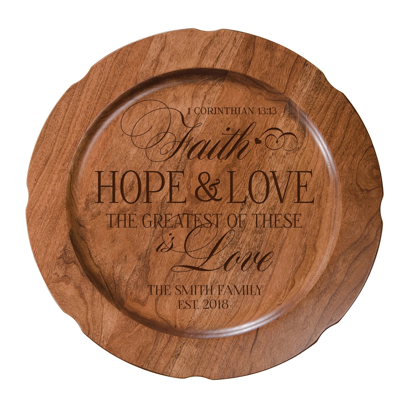 Personalized Inspirational Plates With Quotes - Hope & Love - LifeSong Milestones