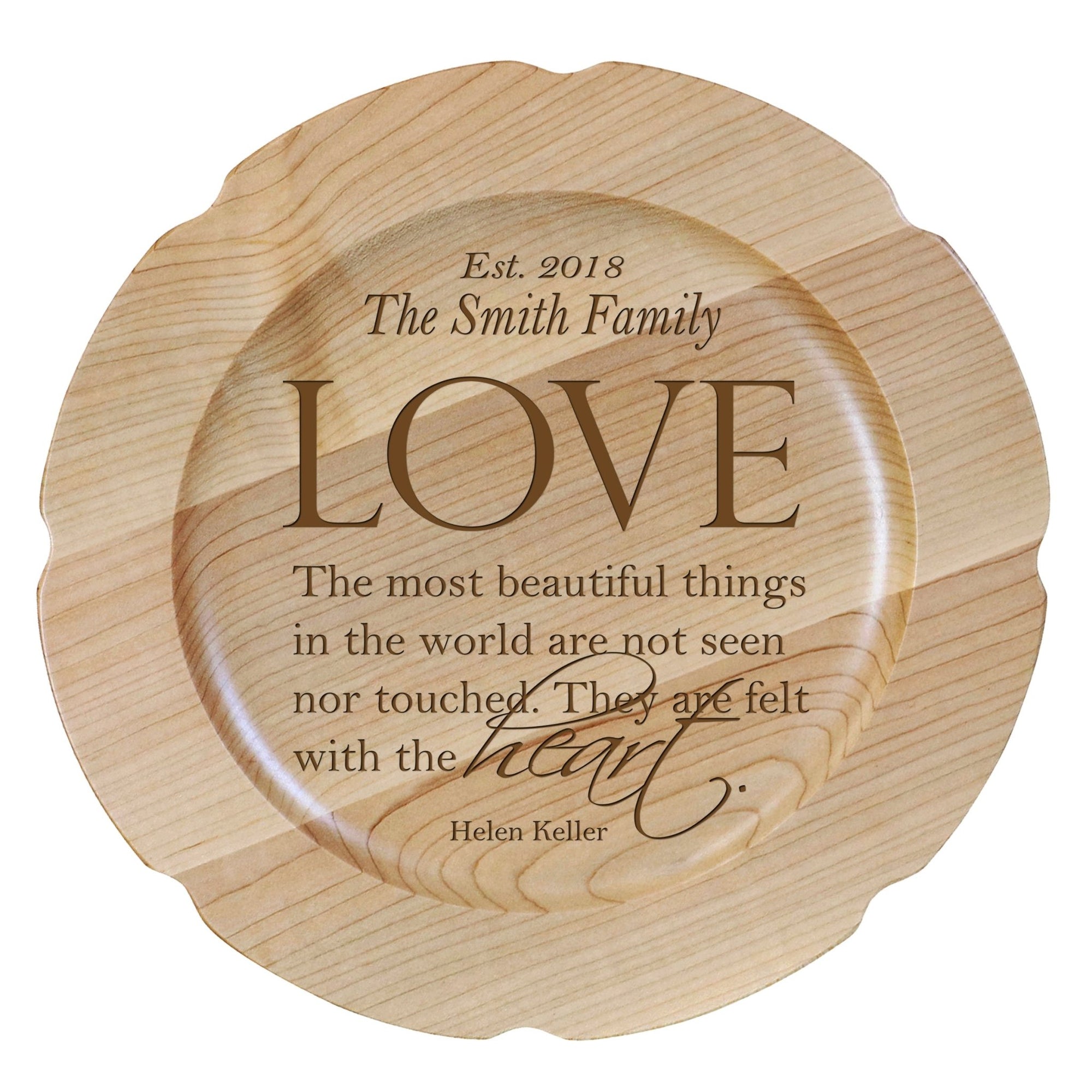 Personalized Inspirational Plates With Quotes - Love - LifeSong Milestones