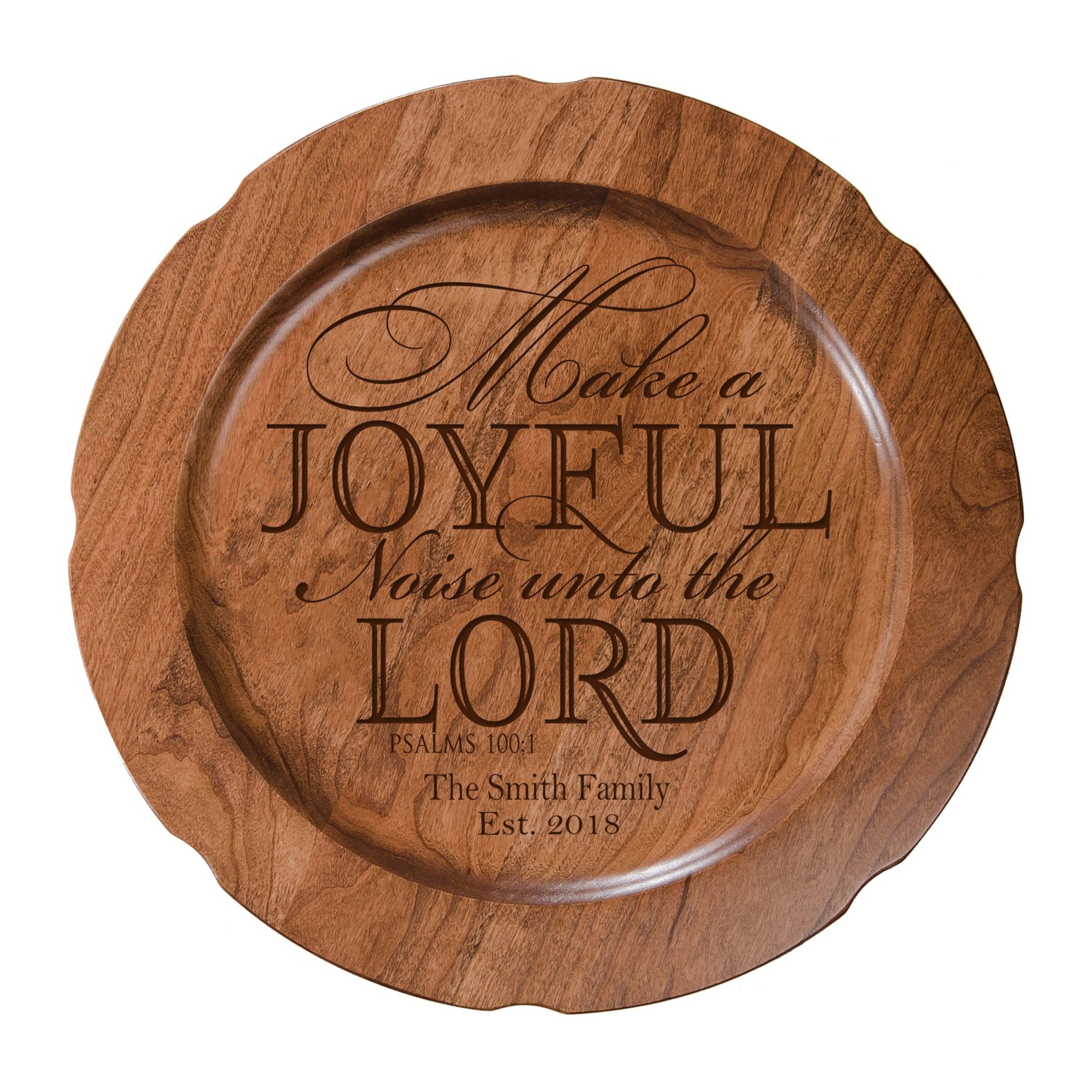 Personalized Inspirational Plates With Quotes - Make A Joyful Noise - LifeSong Milestones