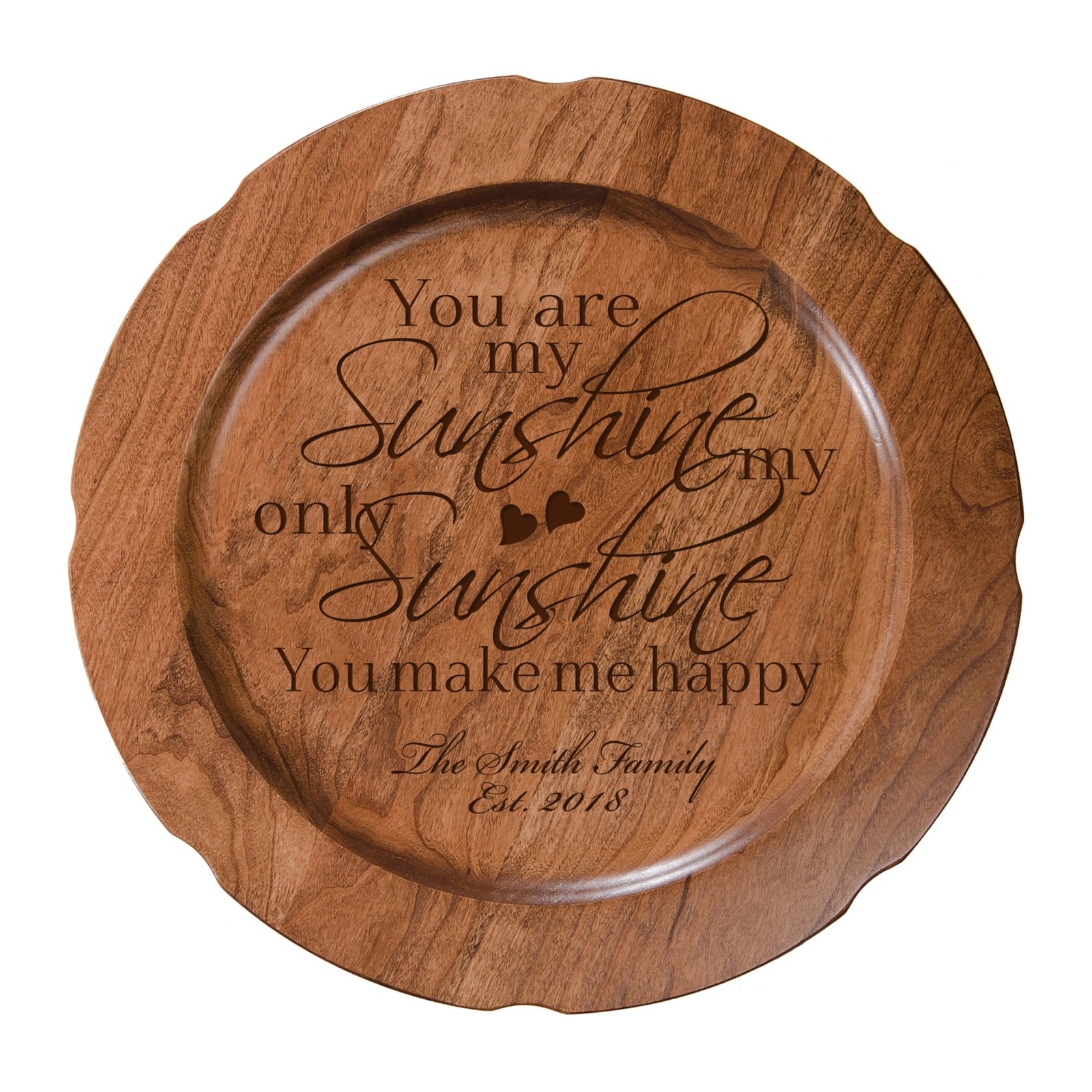 Personalized Inspirational Plates With Quotes - My Sunshine - LifeSong Milestones