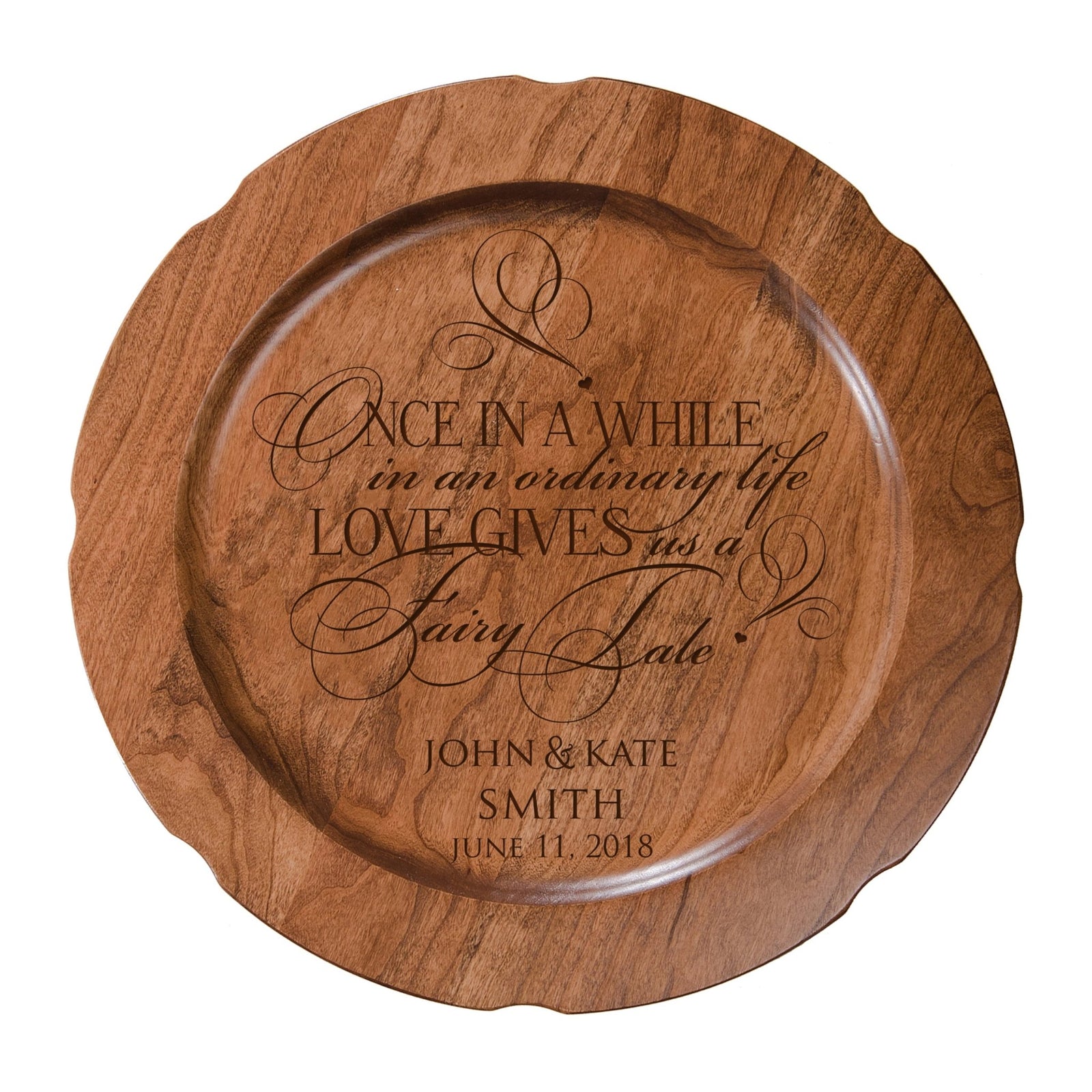 Personalized Inspirational Plates With Quotes - Once In A While - LifeSong Milestones