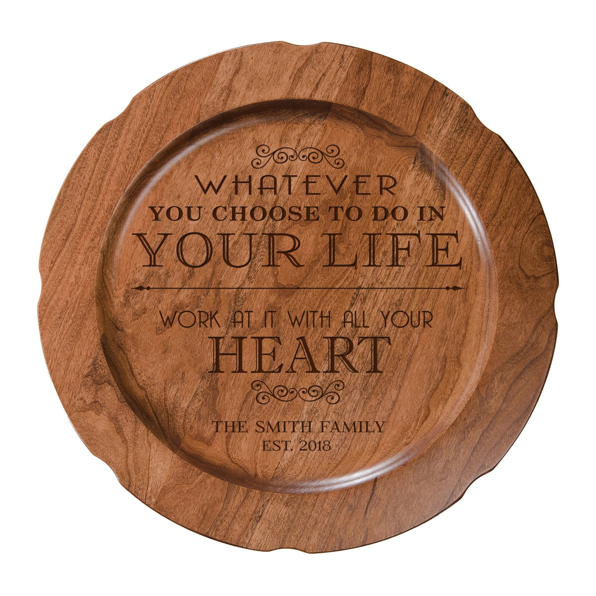 Personalized Inspirational Plates With Quotes - Whatever You Choose - LifeSong Milestones