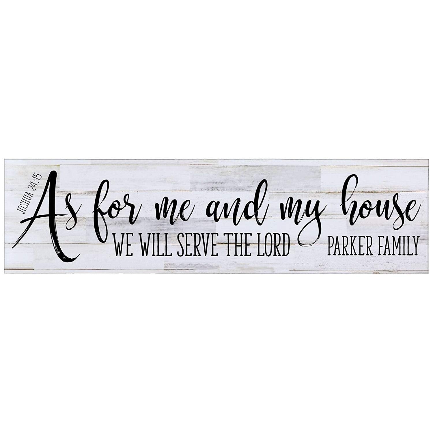 Personalized Inspirational Wall Plaque - As For Me And My House - LifeSong Milestones