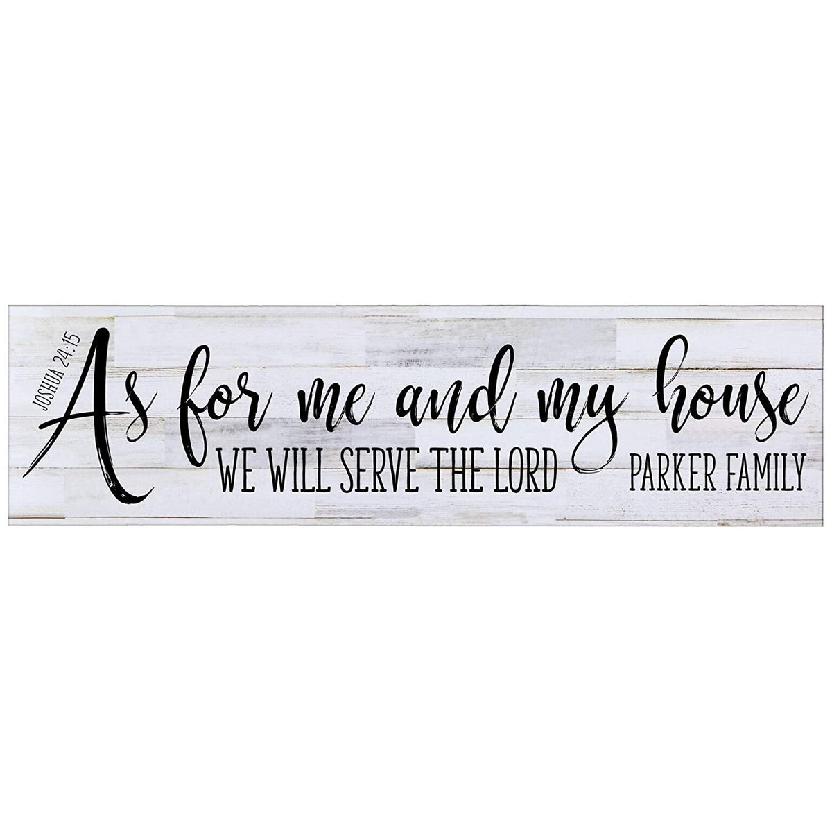 Personalized Inspirational Wall Plaque - As For Me And My House - LifeSong Milestones