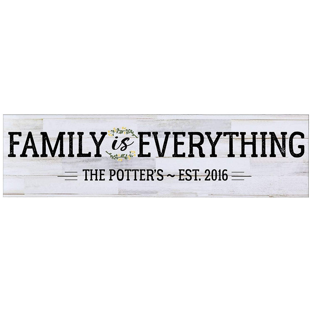 Personalized Inspirational Wall Plaque - Family Is Everything - LifeSong Milestones