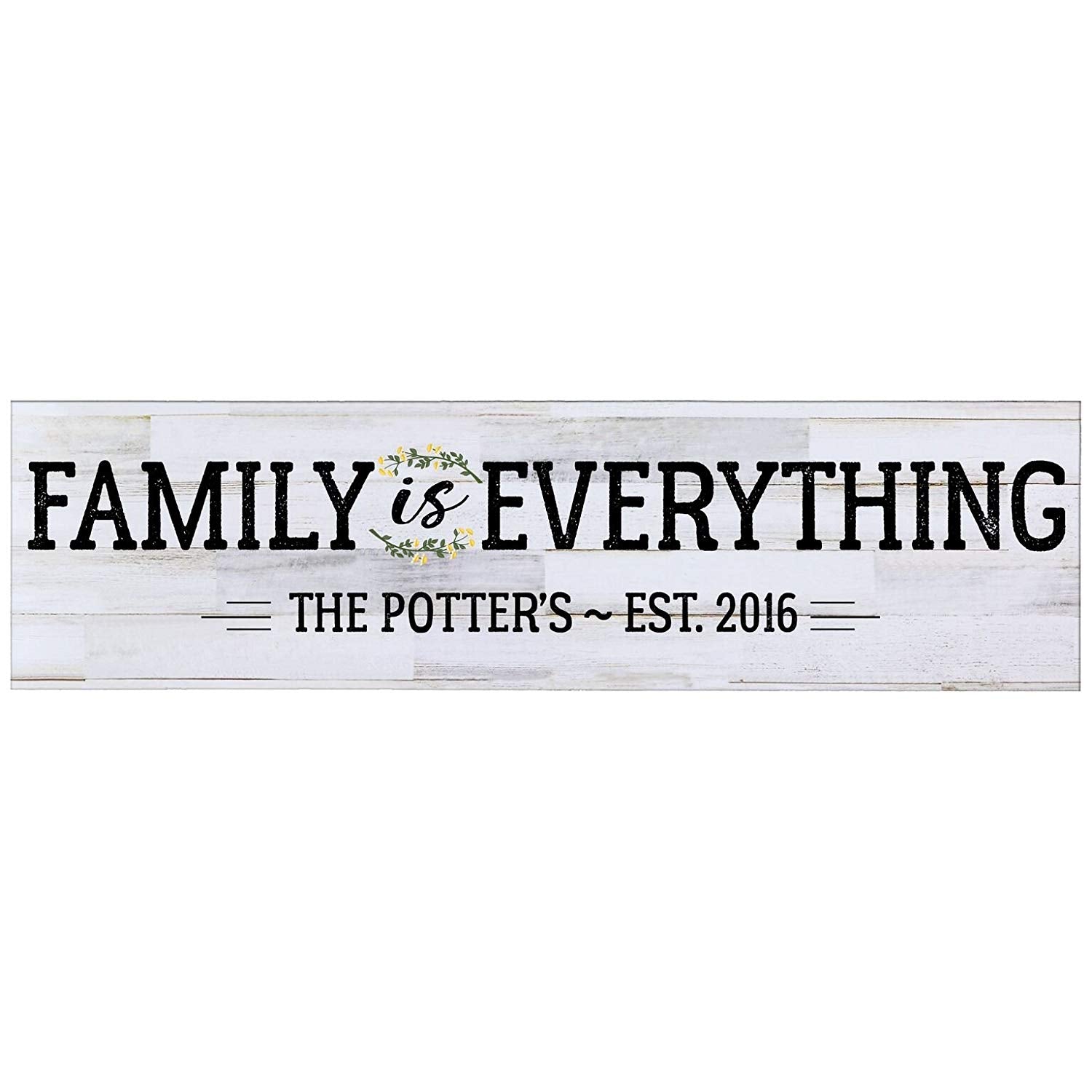 Personalized Inspirational Wall Plaque - Family Is Everything - LifeSong Milestones