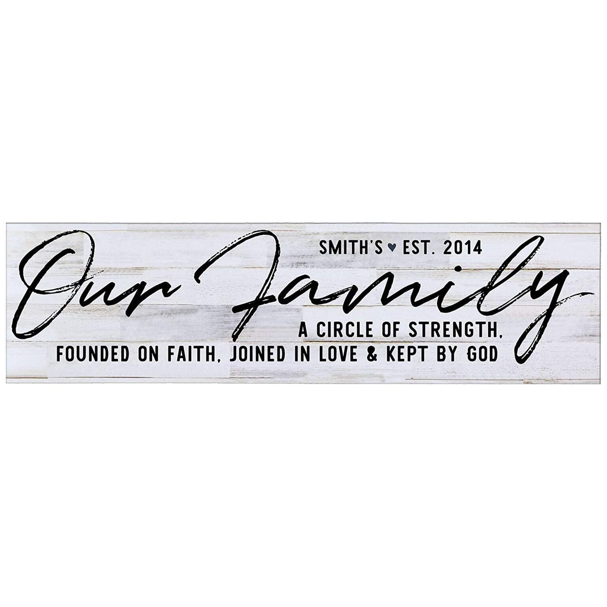 Personalized Inspirational Wall Plaque - Our Family - LifeSong Milestones