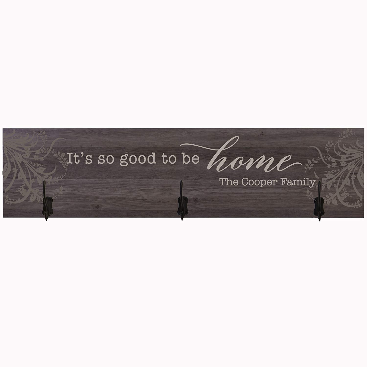 Personalized It's so Good to be Home Coat Rack Wall Sign - LifeSong Milestones