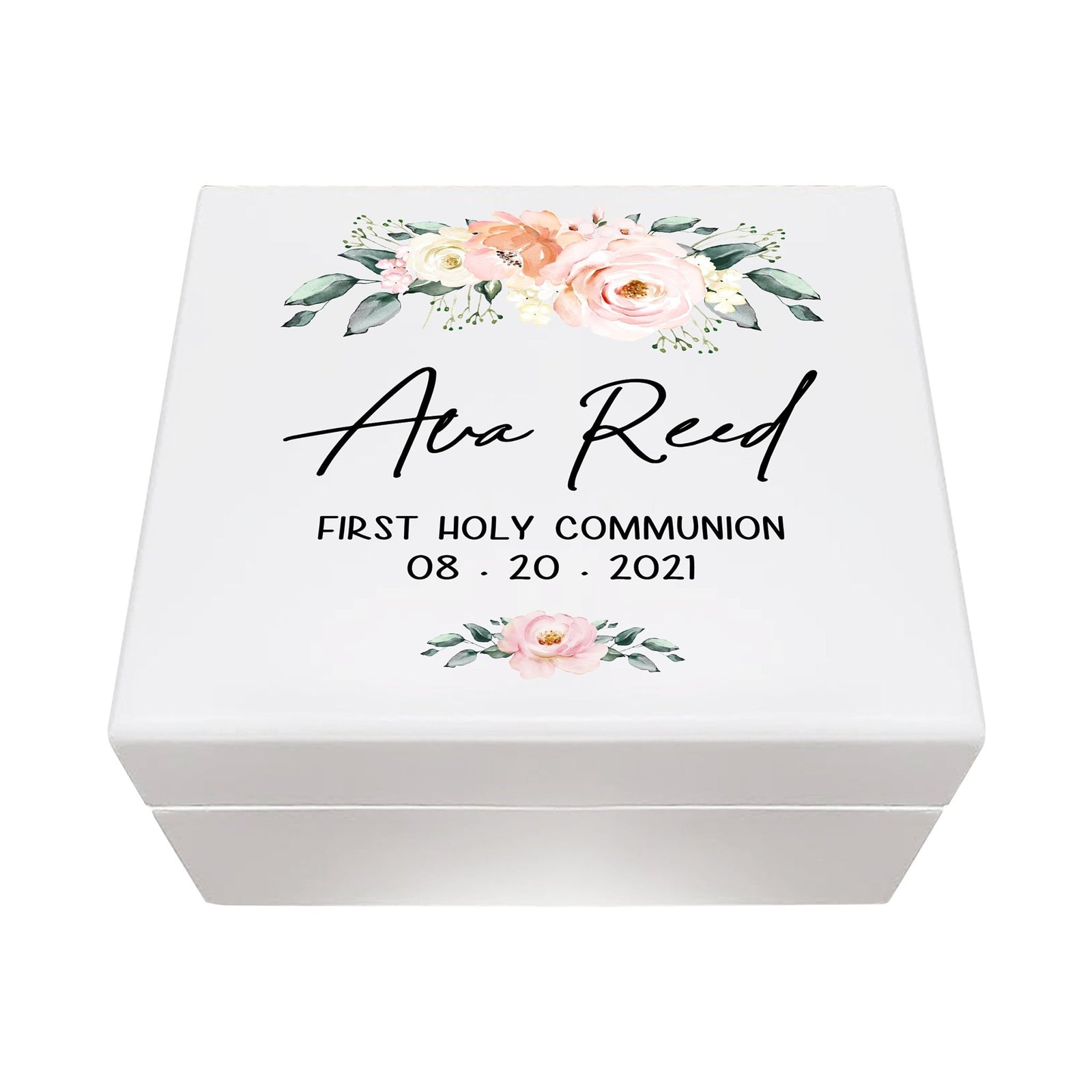 Lifesong Milestones Personalized First Holy Communion Keepsake Jewelry Box Gift for Girls
