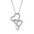 Personalized Joined Silver Hearts Necklace From Mom To Daughter Now I Lay Me Down To Sleep - LifeSong Milestones