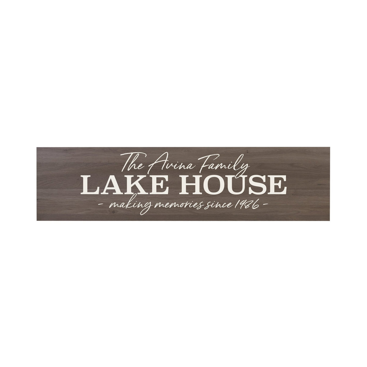 Personalized Lake House Hanging Wall Plaque - Making Memories - LifeSong Milestones