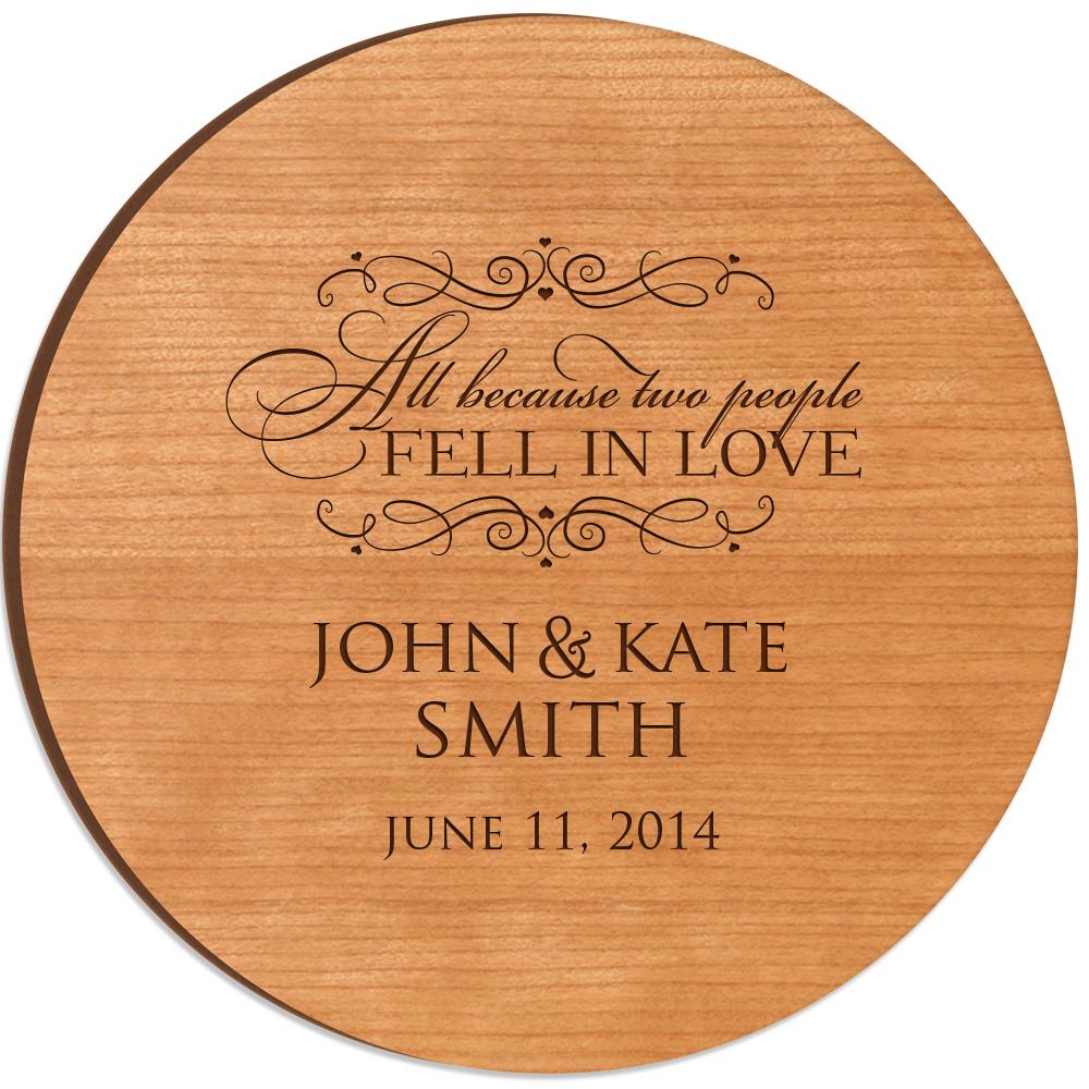 Personalized Lazy Susan Established Date - All Because - LifeSong Milestones