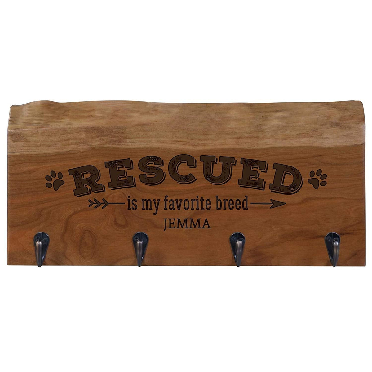 Personalized Live Edge Storage Racks - Cherry - LifeSong Milestones