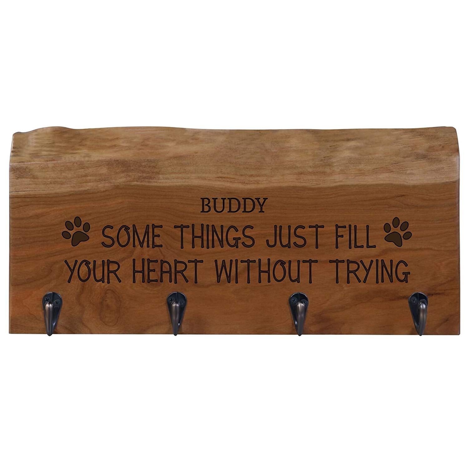 Personalized Live Edge Storage Racks - Cherry - LifeSong Milestones
