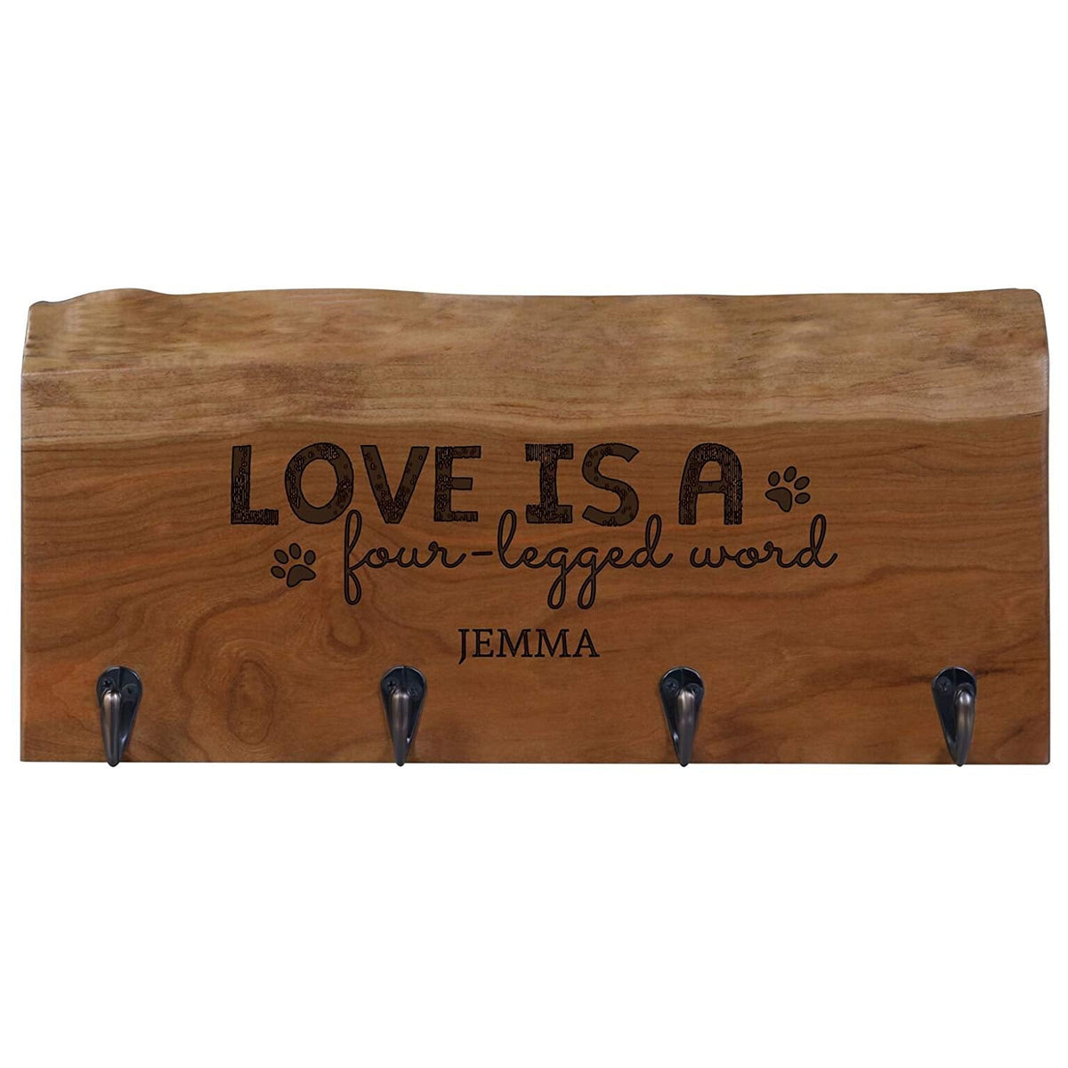 Personalized Live Edge Storage Racks - Cherry - LifeSong Milestones