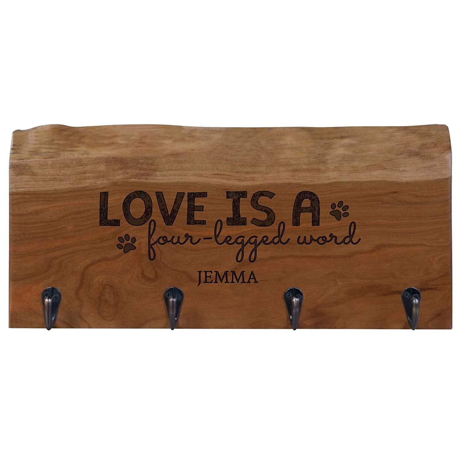 Personalized Live Edge Storage Racks - Cherry - LifeSong Milestones