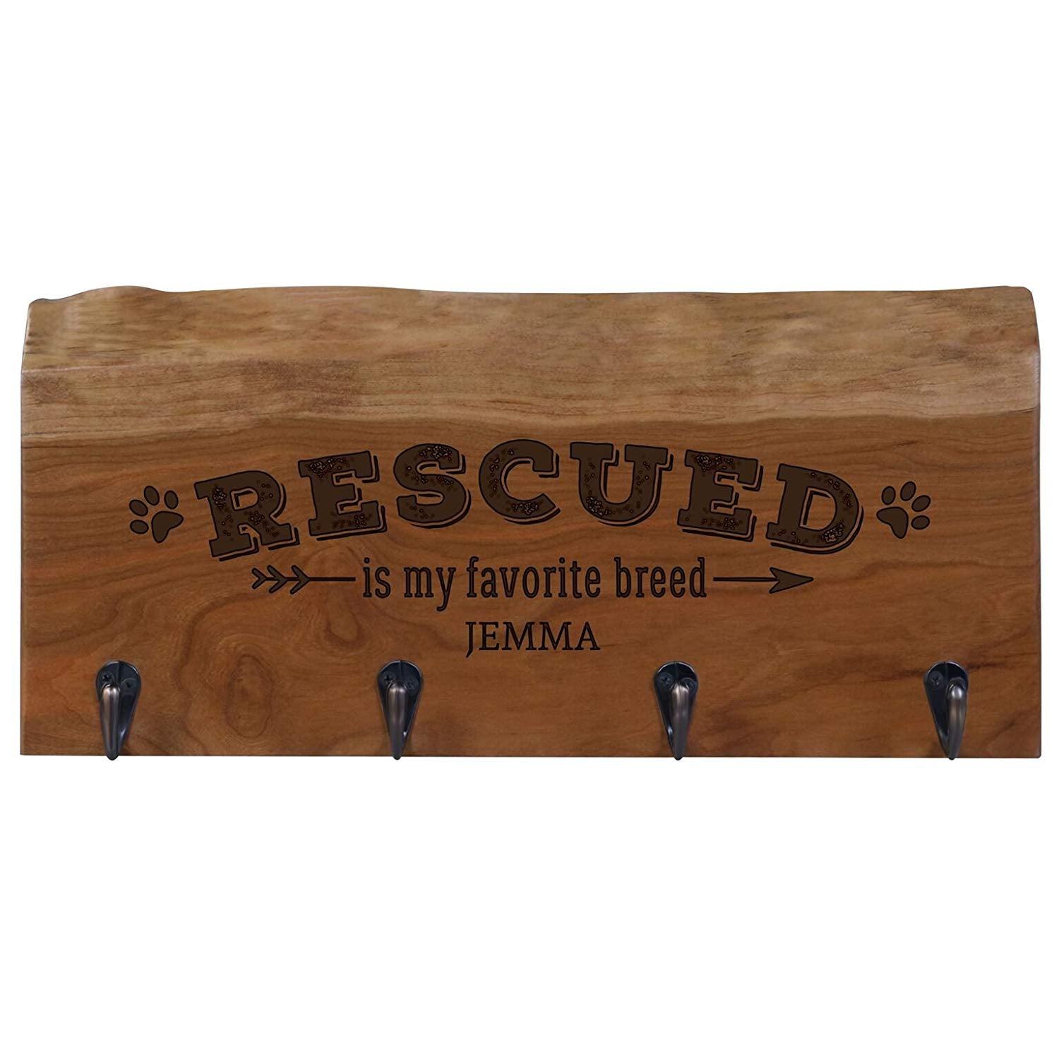 Personalized Live Edge Storage Racks - Cherry - LifeSong Milestones