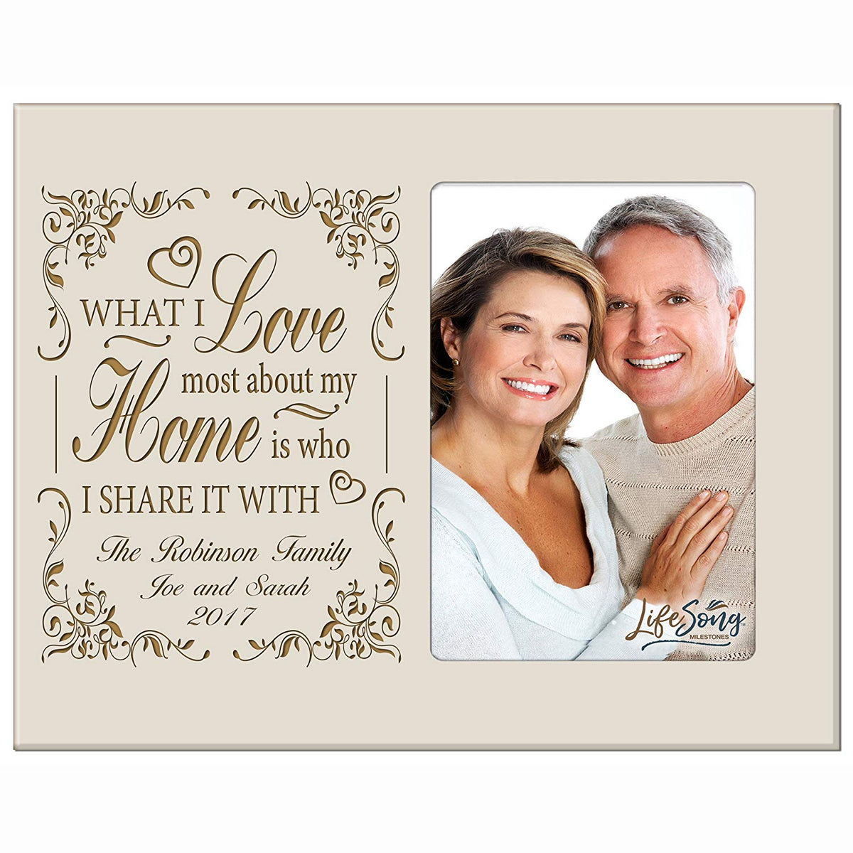 Personalized Picture Frame Wedding Anniversary Gift for Parents