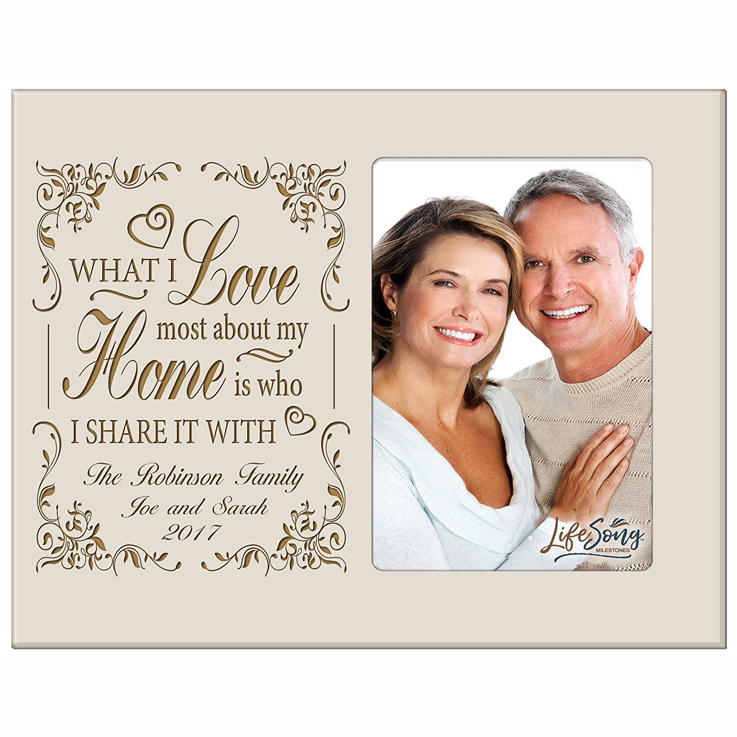 Personalized Picture Frame Wedding Anniversary Gift for Parents