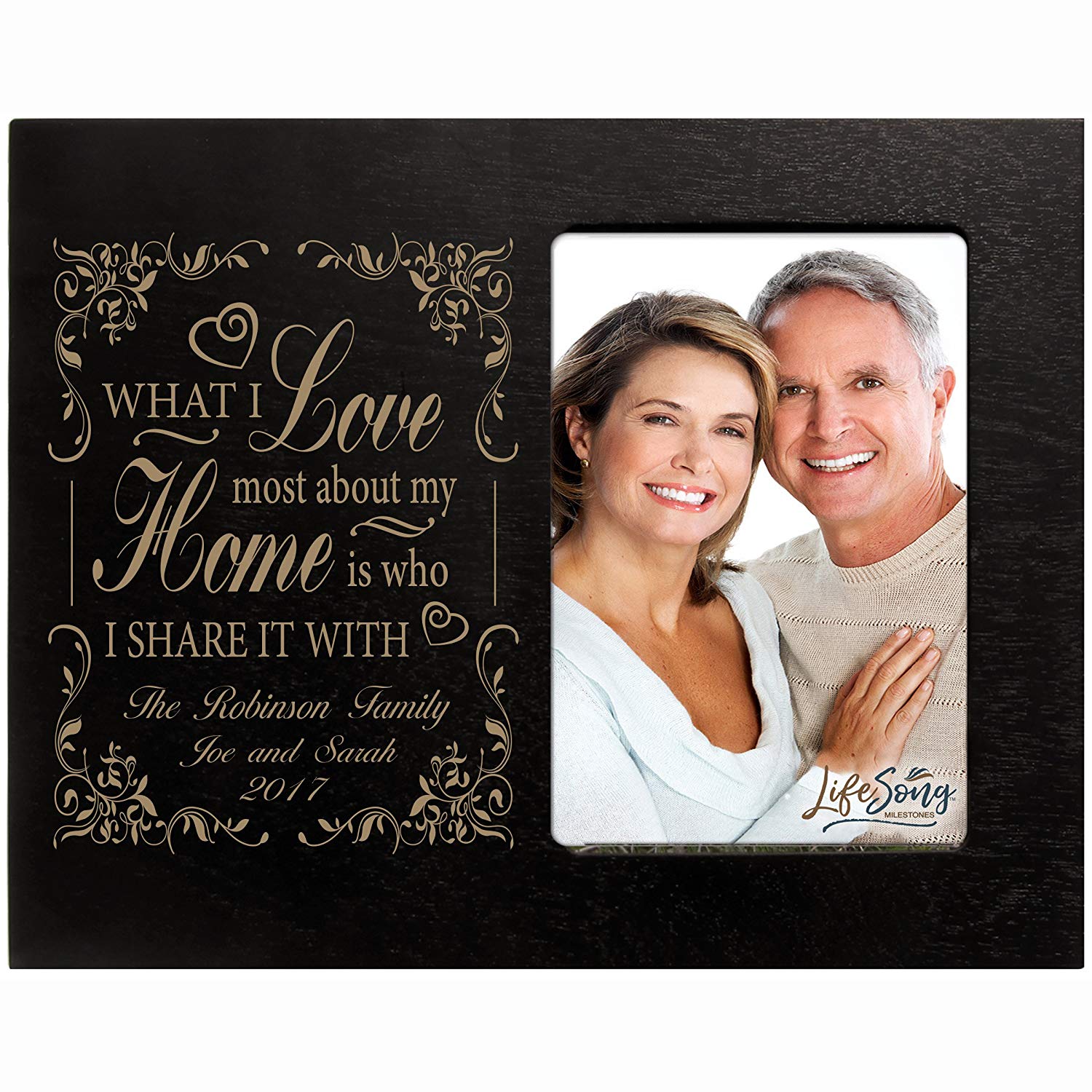 Lifesong Milestones Personalized Couples Wedding Anniversary Picture Frame Decorations
