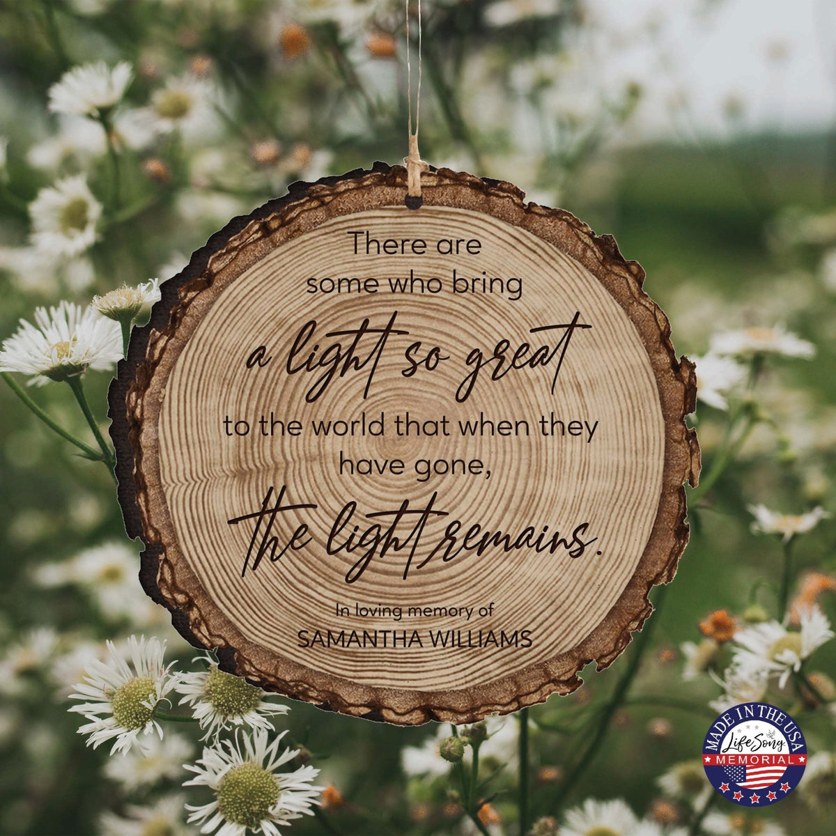 Personalized Memorial Barky Ornaments Bereavement Sympathy Keepsake For The Loss Of A Loved One - There Are Some Who Bring The Light - LifeSong Milestones