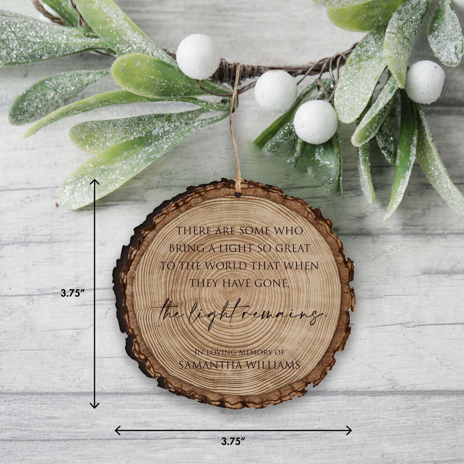 Personalized Memorial Barky Ornaments Bereavement Sympathy Keepsake For The Loss Of A Loved One - There Are Some Who Bring The Light - LifeSong Milestones