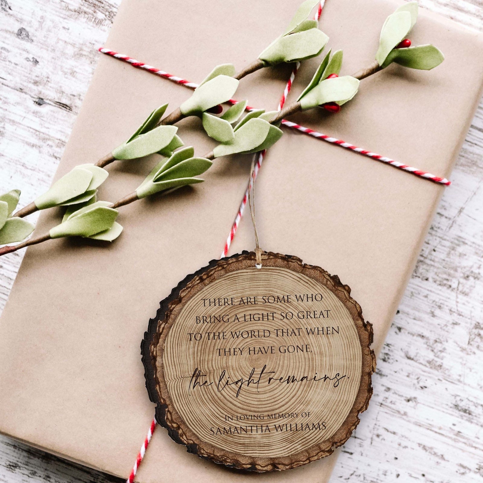 Personalized Memorial Barky Ornaments Bereavement Sympathy Keepsake For The Loss Of A Loved One - There Are Some Who Bring The Light - LifeSong Milestones