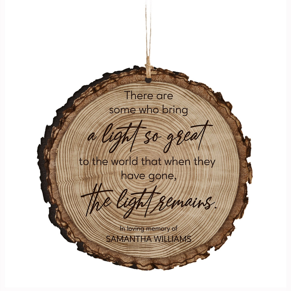 Personalized Memorial Barky Ornaments Bereavement Sympathy Keepsake For The Loss Of A Loved One - There Are Some Who Bring The Light - LifeSong Milestones