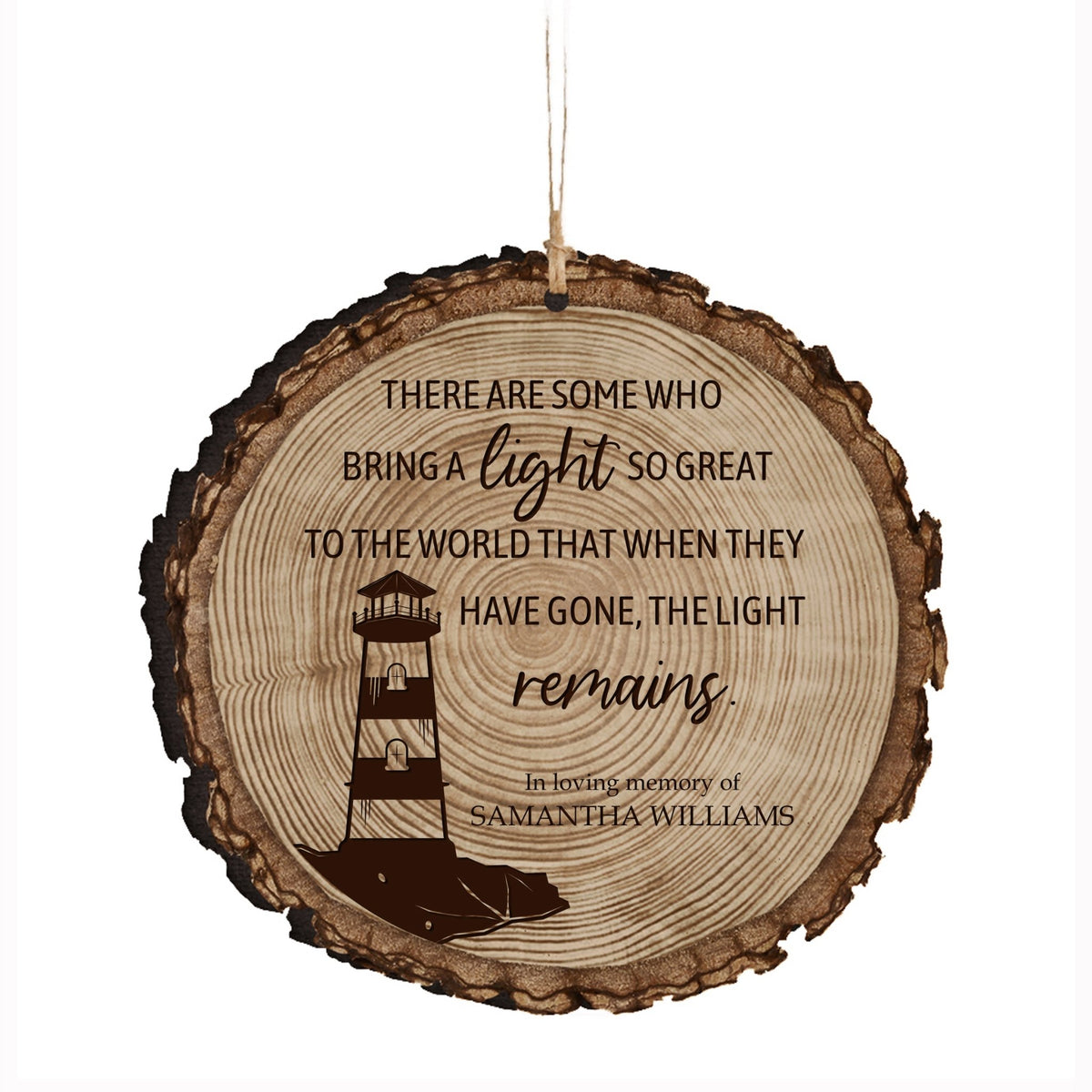 Personalized Memorial Barky Ornaments Bereavement Sympathy Keepsake For The Loss Of A Loved One - There Are Some Who Bring The Light - LifeSong Milestones